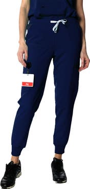 Members Only Valencia Jogger Scrub Pants for Petite Women