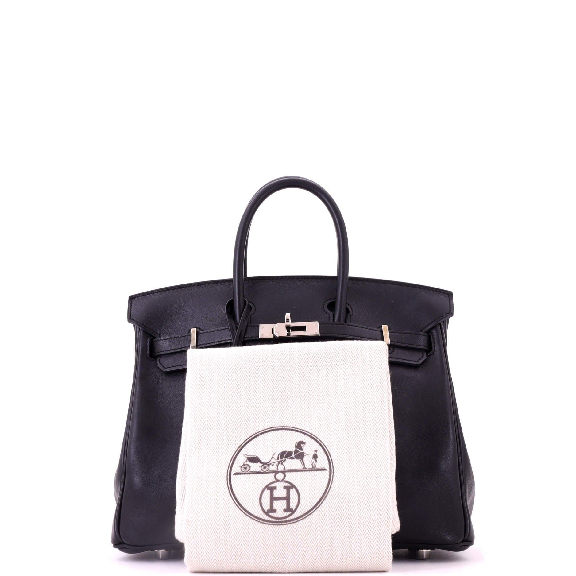Birkin Handbag Black Swift with Palladium Hardware 25, Alternate, color, Black