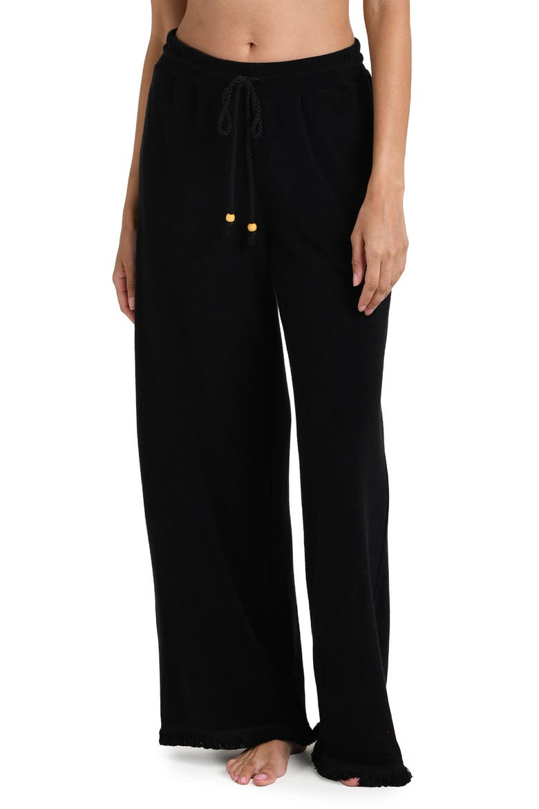 Wild Nomad Cover-Up Pants, Alternate, color, BLACK