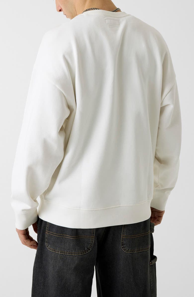 GUESS Eagle Graphic Sweatshirt, Alternate, color, Open White