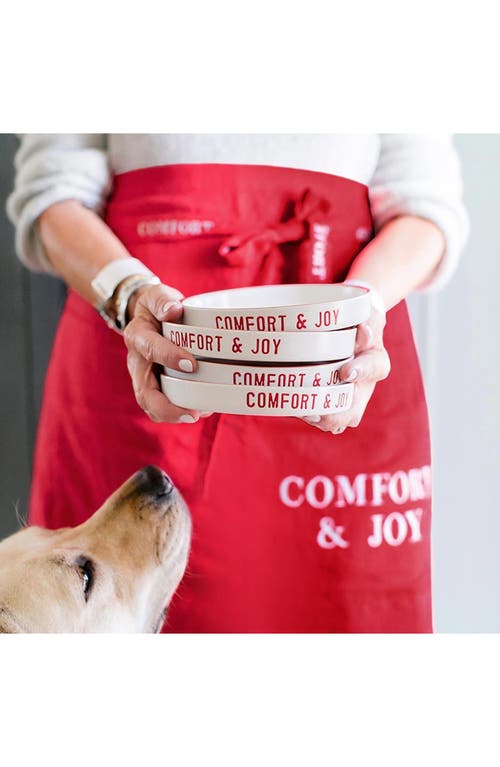 Creative Brands Set Of 4 Comfort & Joy Tapas Plates In Multi