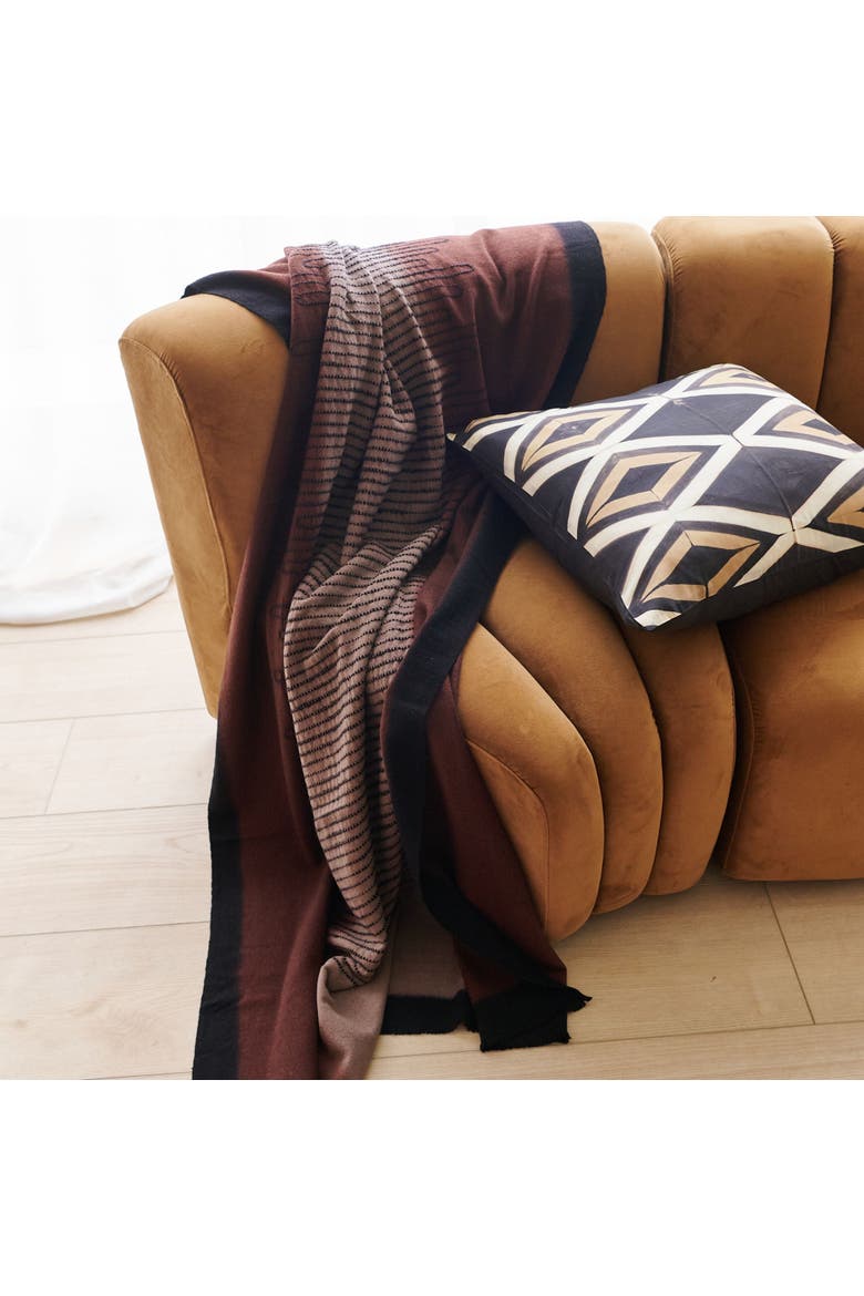 Handwoven Myrtle Drift Merino Throw, Alternate, color, Mink