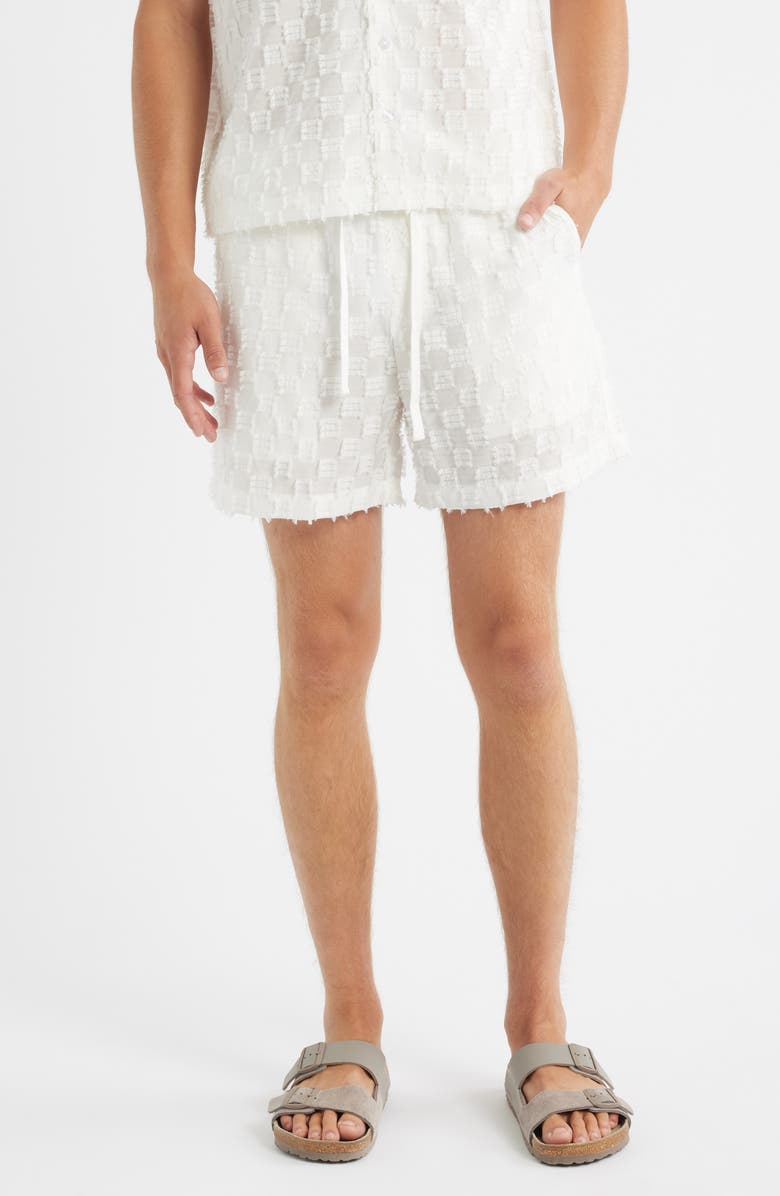 RIZORT Charles Check Shorts, Main, color, White