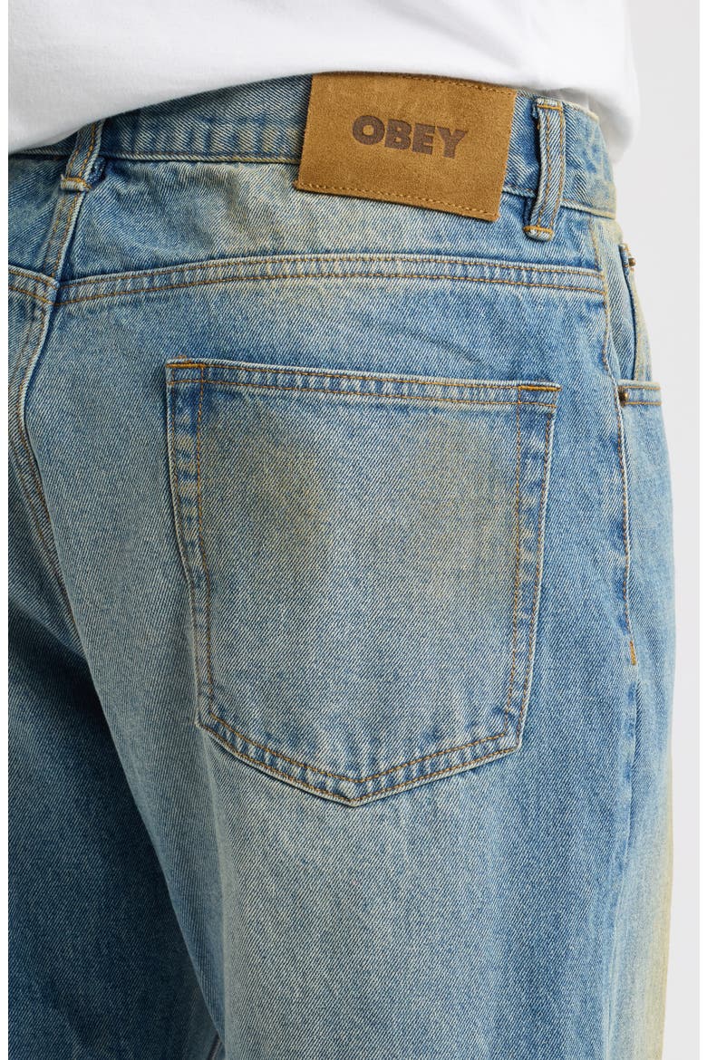 Nelson Faded Straight Leg Jeans, Alternate, color, GARAGE WASH INDIGO