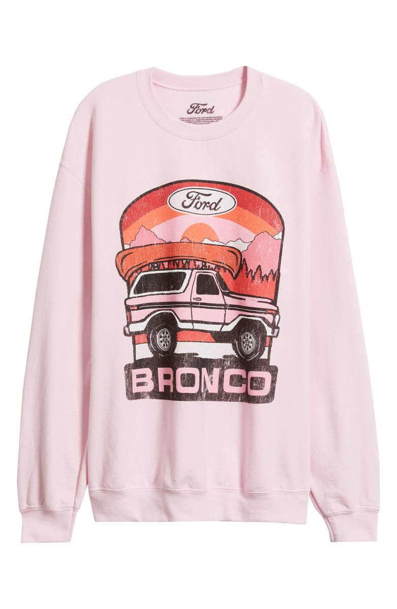 Merch Traffic Bronco Graphic Sweatshirt, Alternate, color, Pink