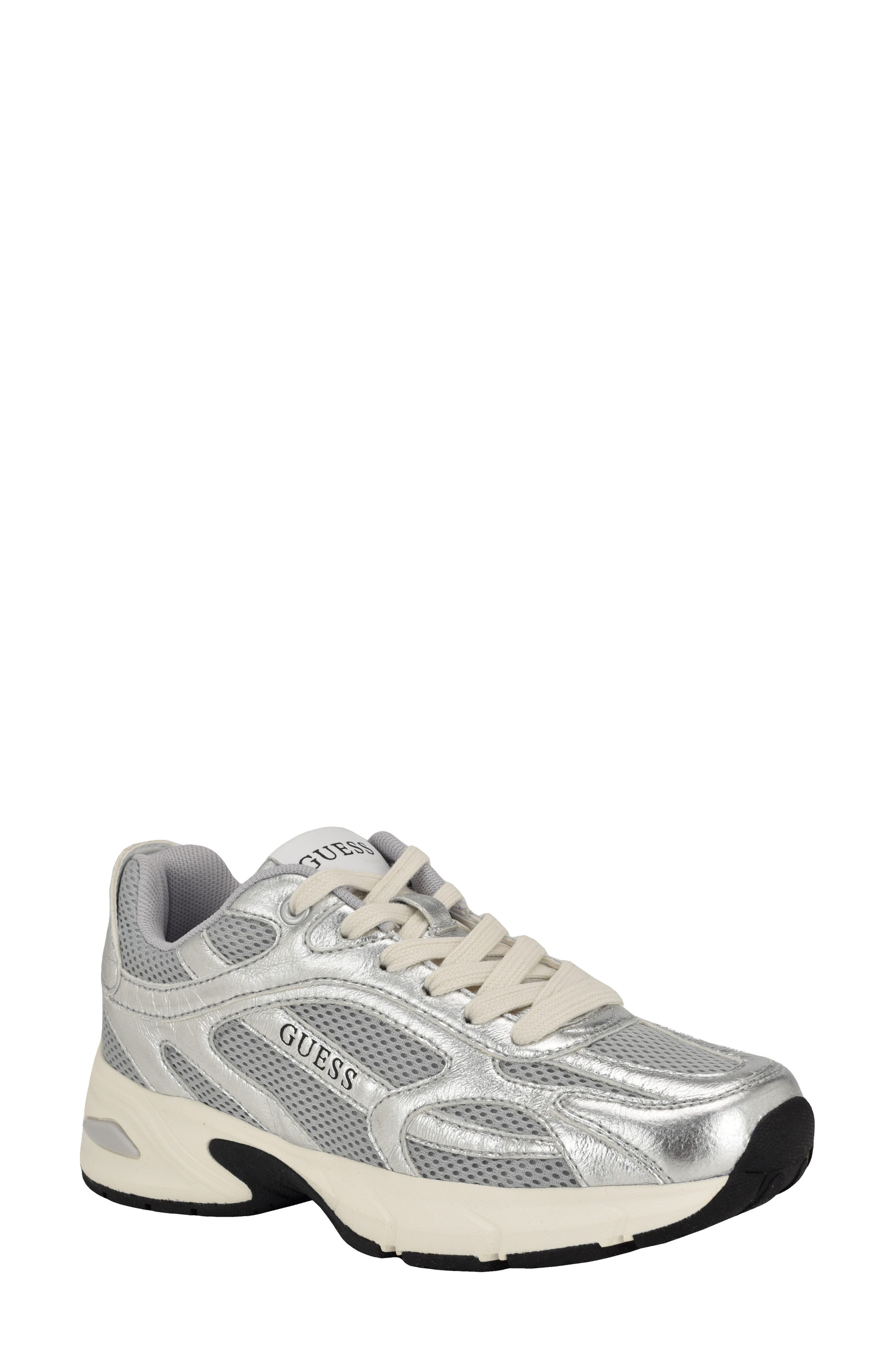 GUESS Lotty Metallic Athletic Sneaker, Main, color, 