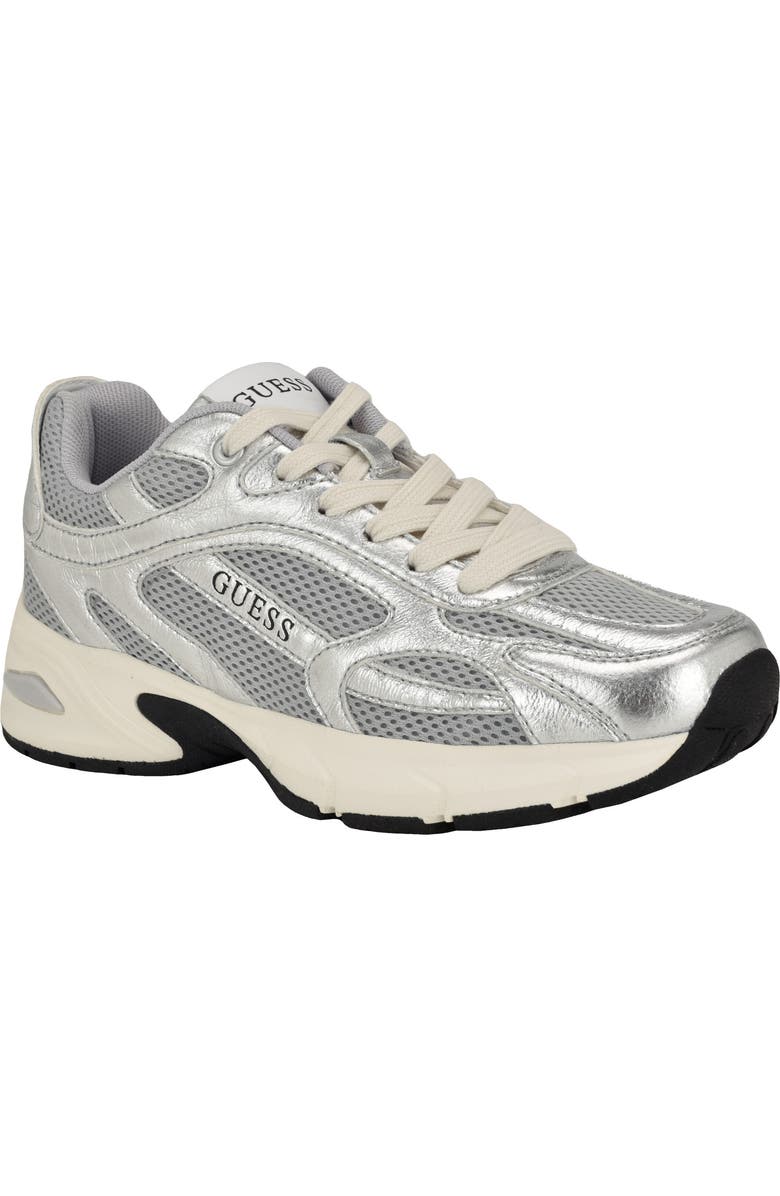 GUESS Lotty Metallic Athletic Sneaker, Main, color,