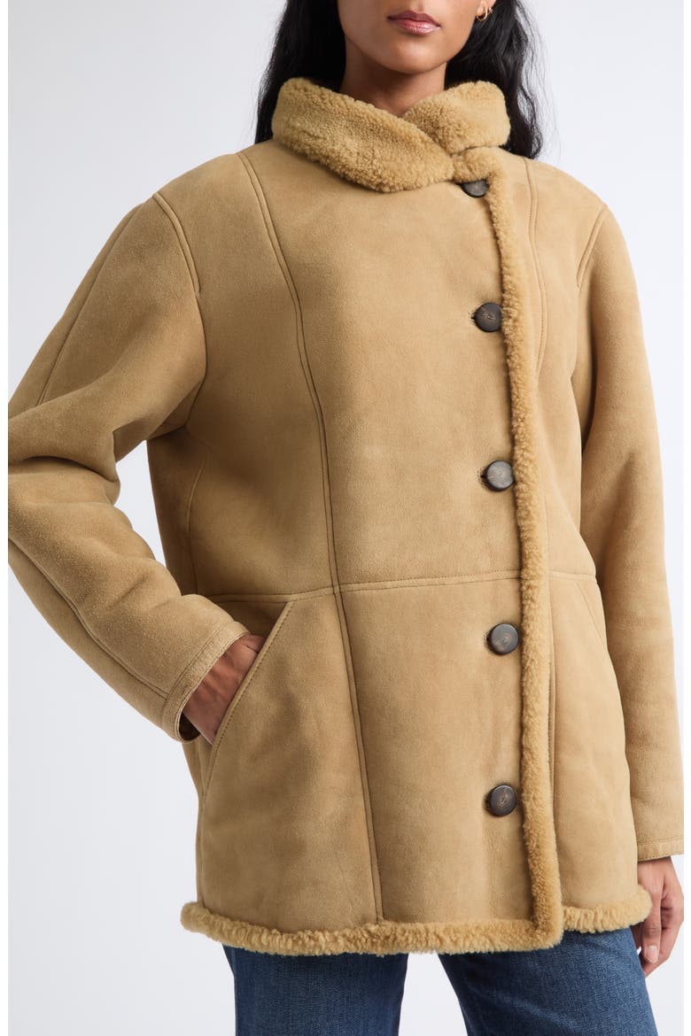 Lavington Faux Fur Coat, Alternate, color, DESERT KHAKI