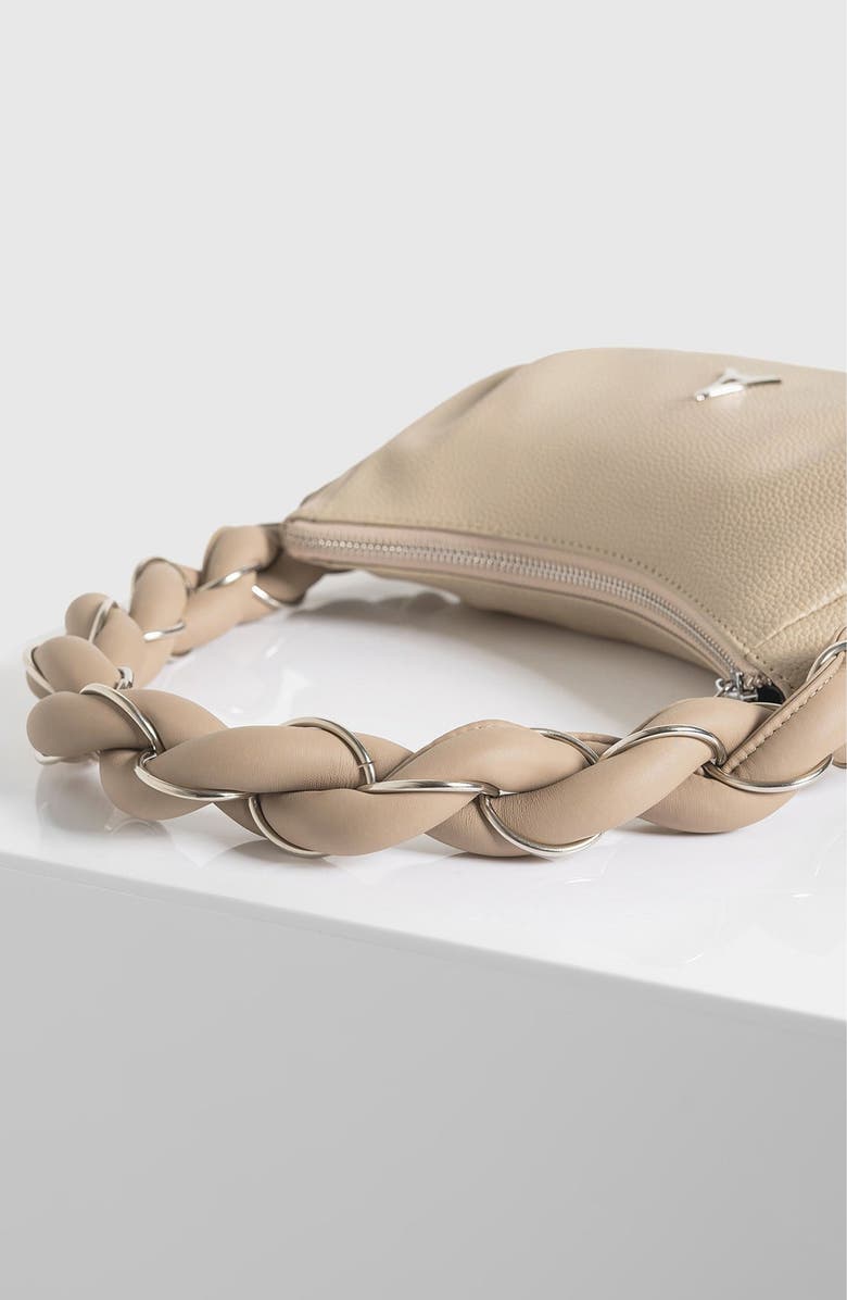 Manière De Voir Somme Leather Handbag, Alternate, color, Beige