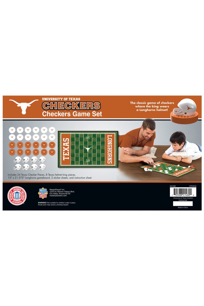 Texas Longhorns Checkers Board Game, Alternate, color, Multicolor