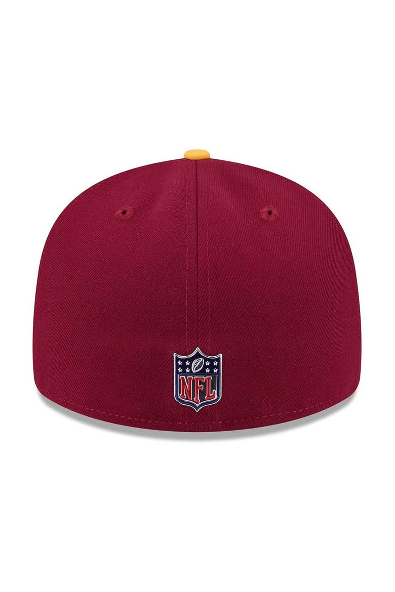 Men's New Era  Burgundy/Gold Washington Commanders 2026 NFL Draft Pre-Curved 59FIFTY Fitted Hat, Alternate, color, Burgundy