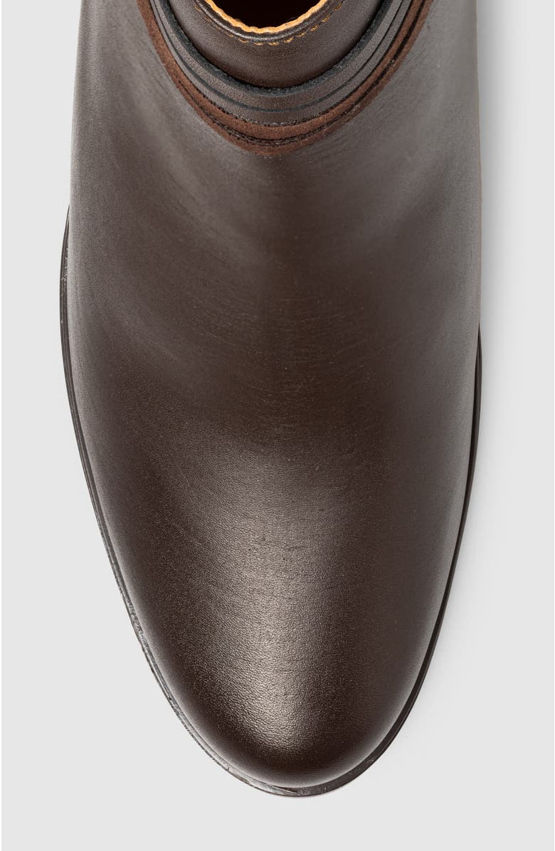Manela Alex Block Heel Side Up Bootie, Alternate, color, Brown