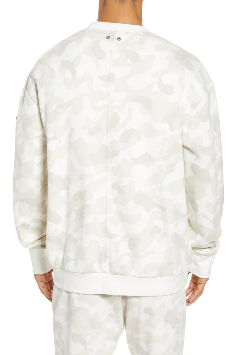 Sportswear Camo Crewneck Sweatshirt, Alternate, color, SAIL/ SUMMIT WHITE/ LIGHT BONE