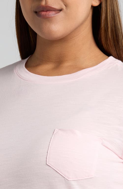 Caslonr Caslon(r) Crewneck Slub Jersey Pocket T-shirt In Pink Balm