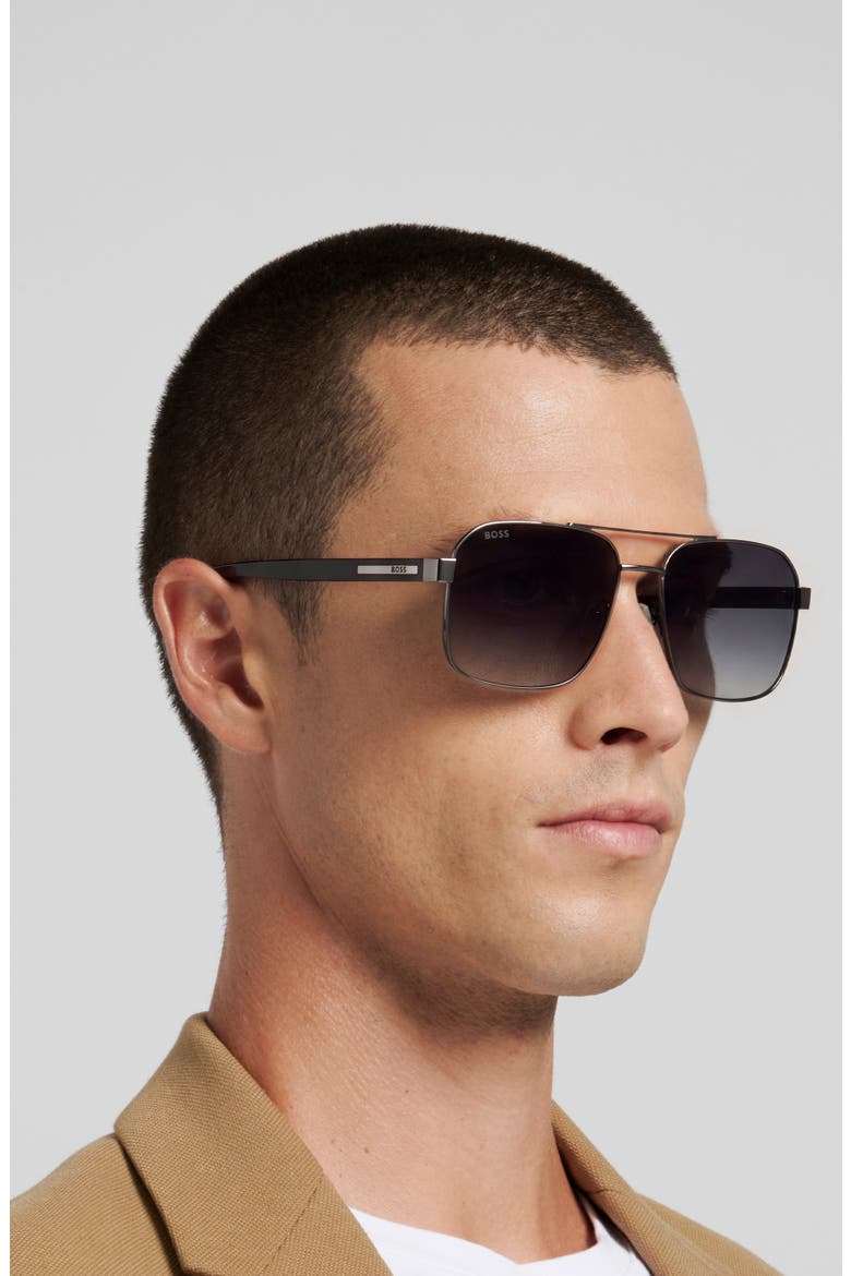 1985/S/US 59mm Gradient Square Sunglasses, Alternate, color, DARK RUTHENIUM/ DARK GREY SF
