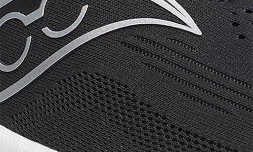 Saucony Ride 18 Running Shoe In Black/white