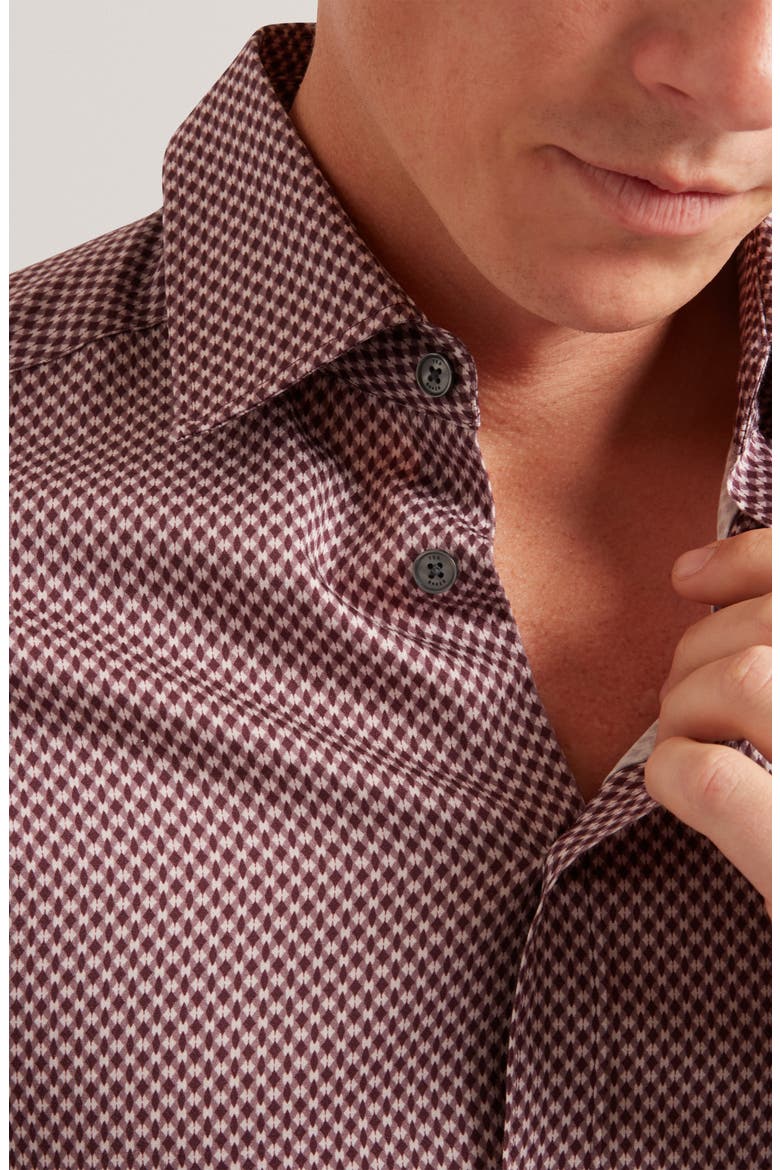 Jozef Print Cotton Button-Up Shirt, Alternate, color, LIGHT-PURPLE