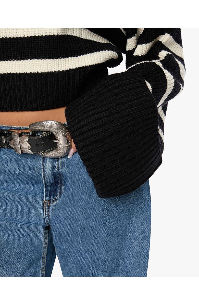 WeWoreWhat Cropped Turtle Neck Sweater, Alternate, color, 