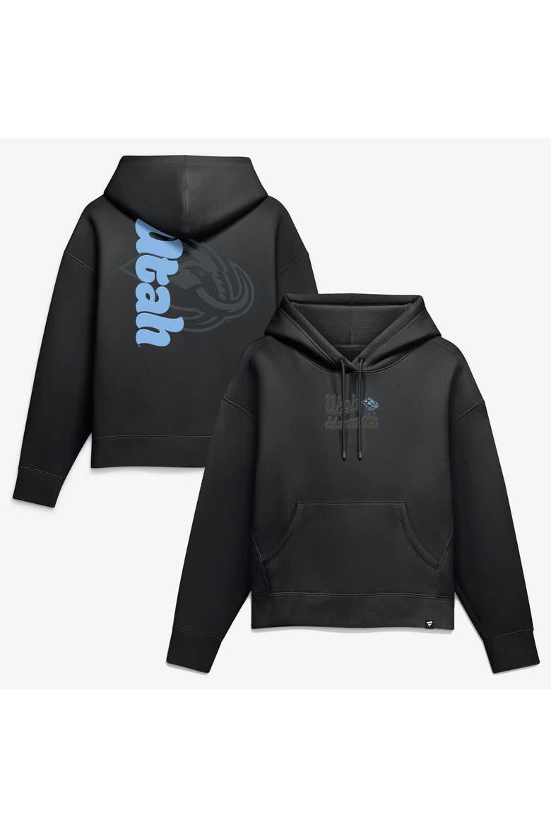 Women's Fanatics Utah Mammoth Blackout Hoodie, Main, color, Black