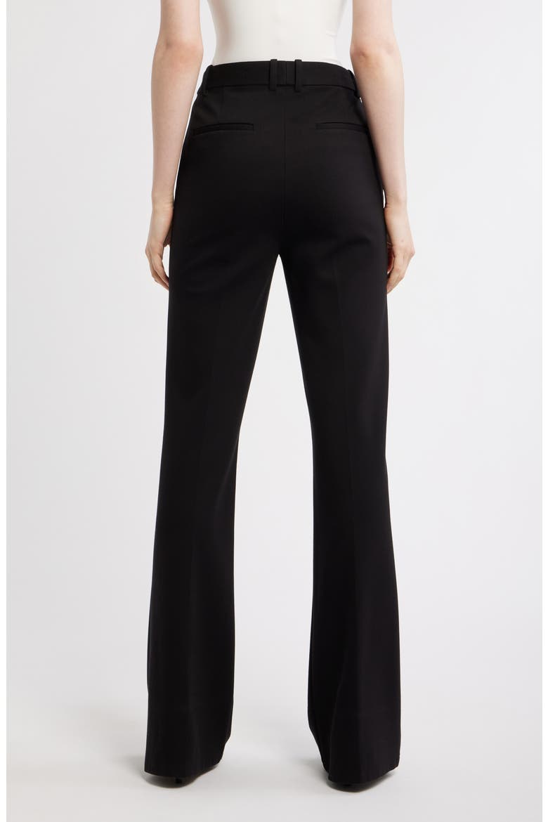 Demetria High Waist Flare Leg Pants, Alternate, color, BLACK