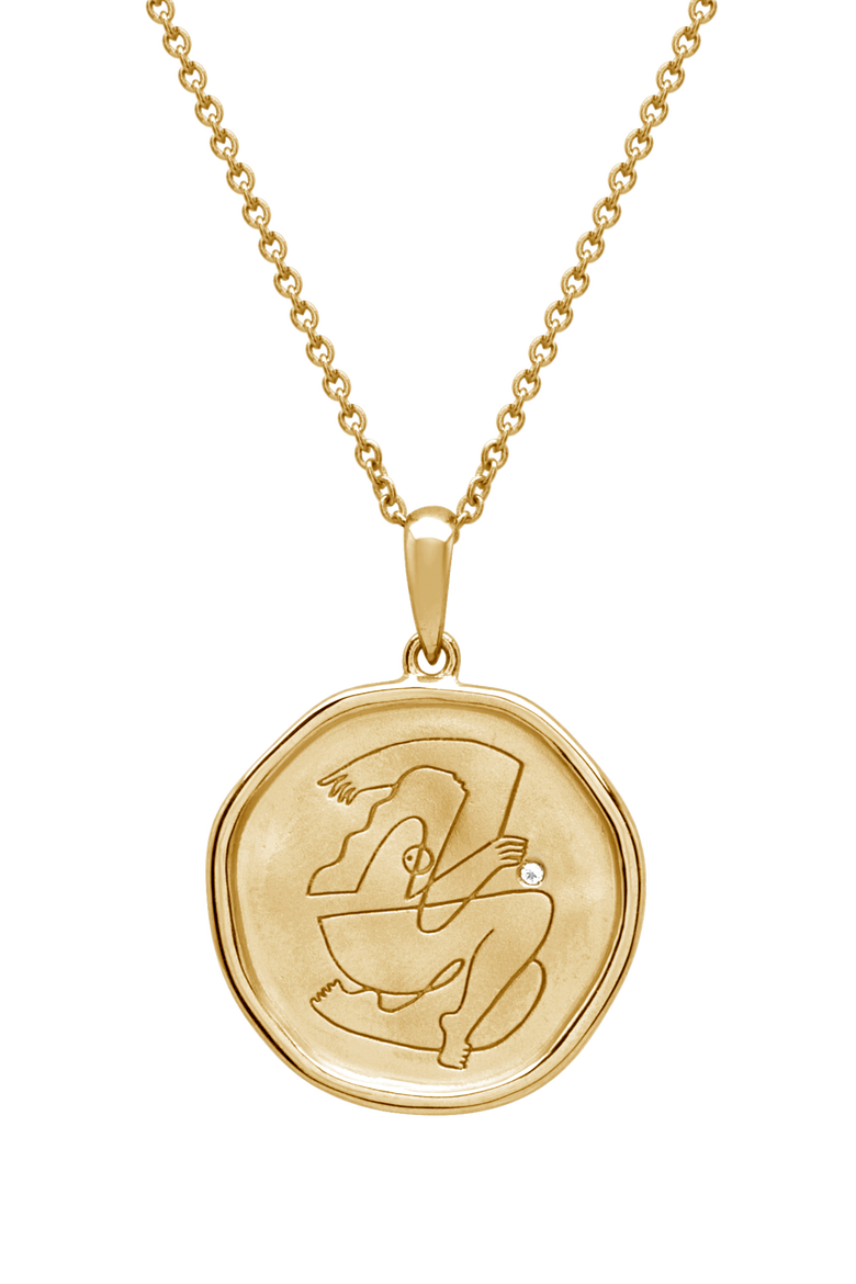 Empowerment Necklace, Main, color, Yellow Gold