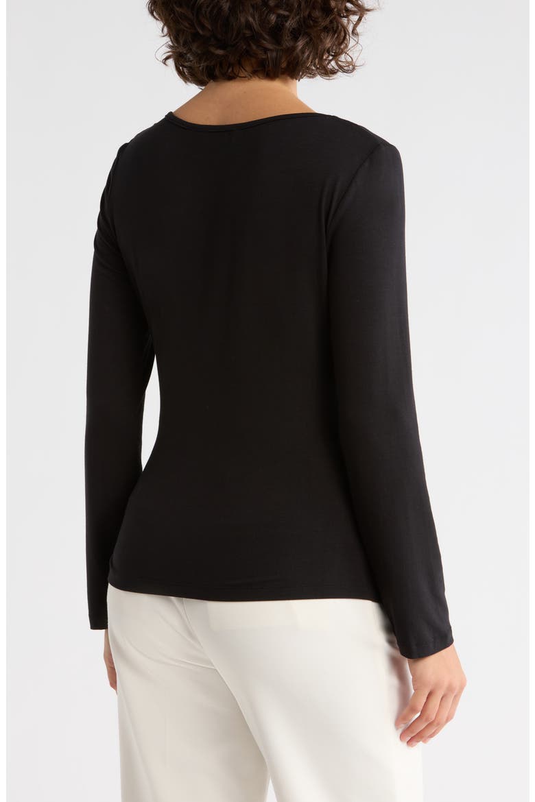 Side Knot Top, Alternate, color, BLACK