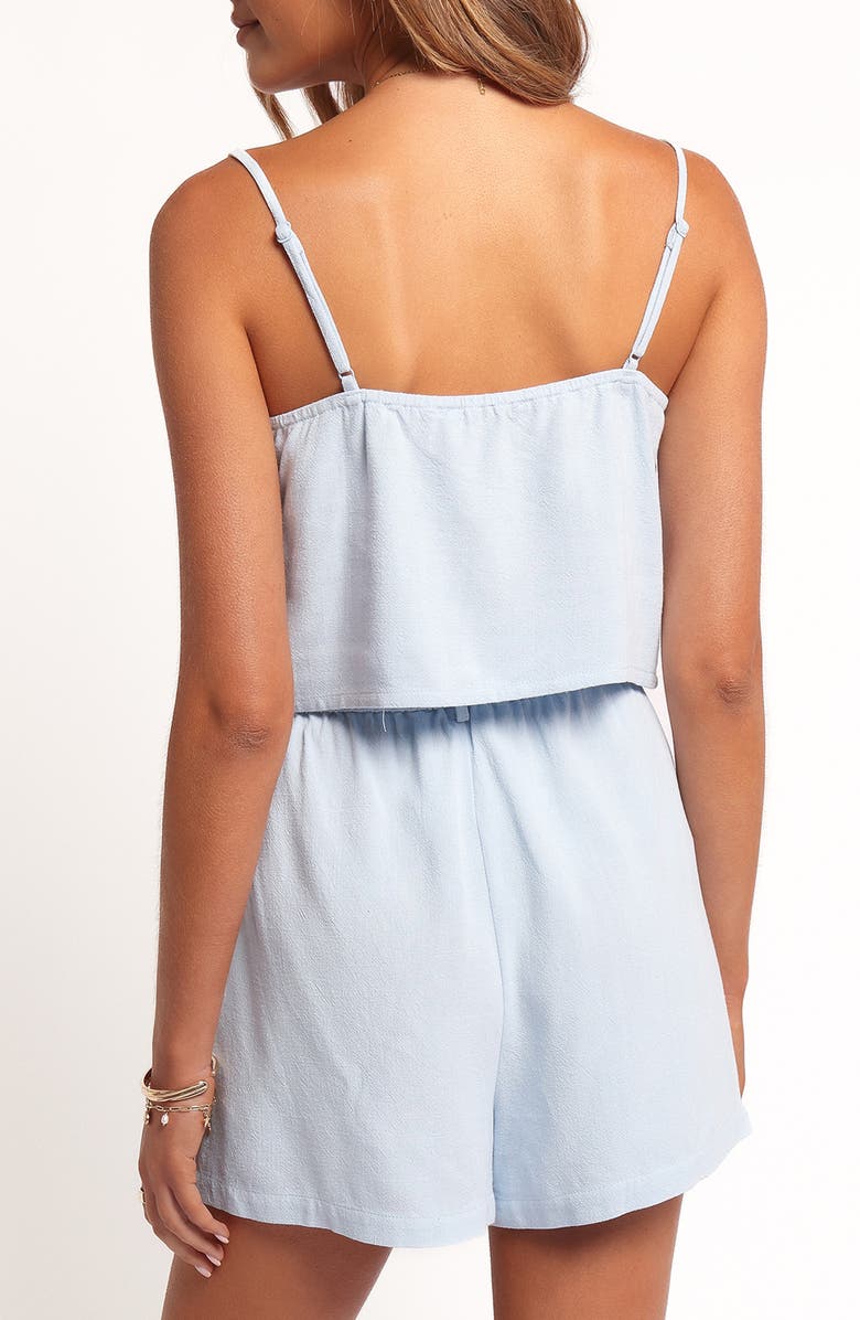 Petal & Pup Ryan Linen Camisole & Shorts Set, Alternate, color, Blue