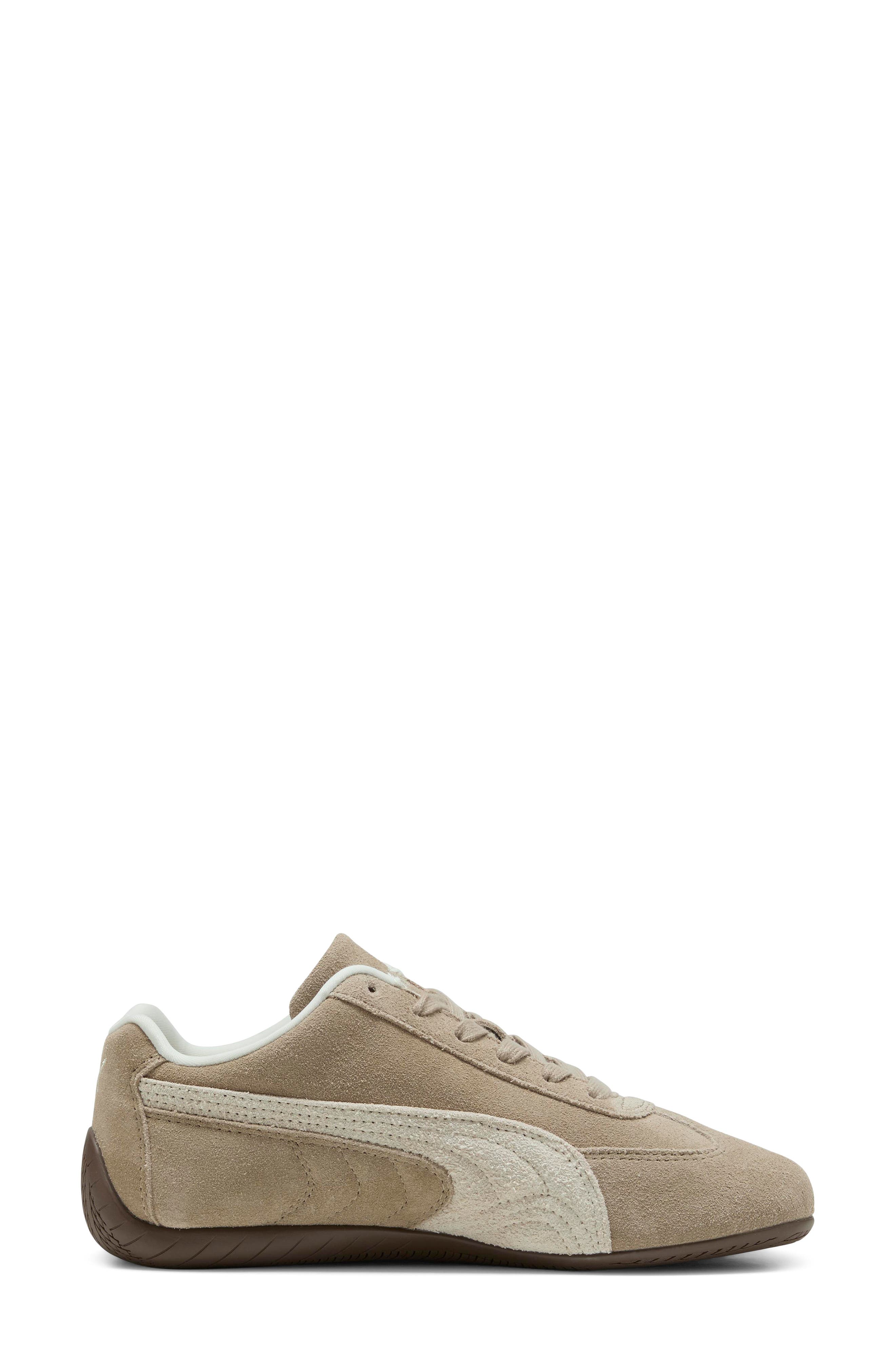 Speedcat Elevated Leather Sneaker, Alternate, color, ICE COFFEE/ ALPINE SNOW