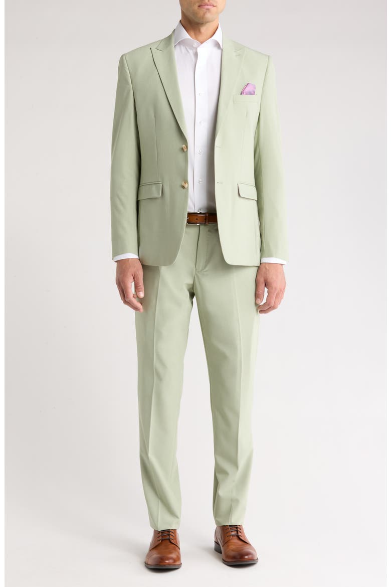 Slim Fit Stretch 2-Piece Suit, Main, color, LIGHT SAGE