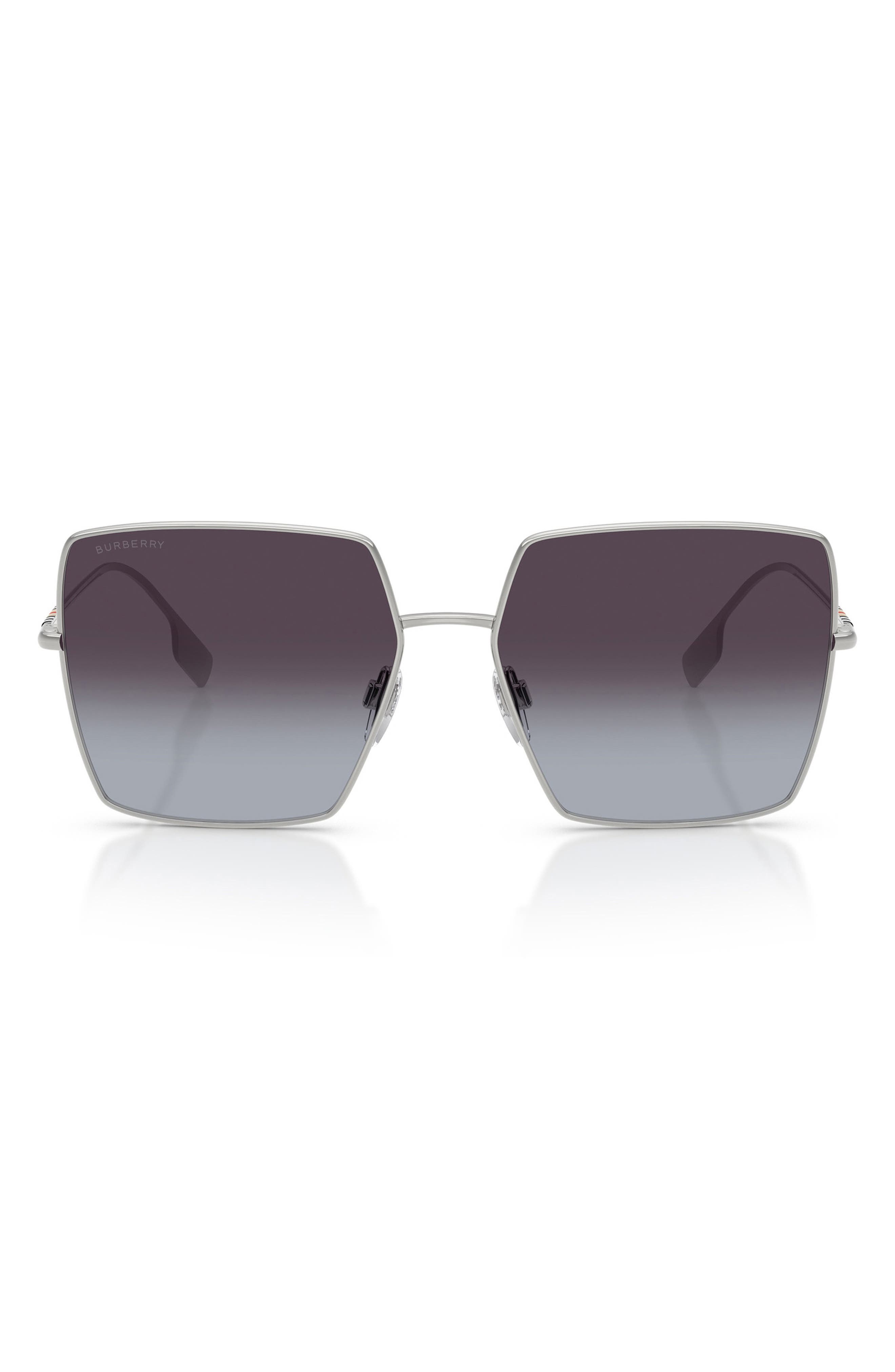 58mm Gradient Square Sunglasses