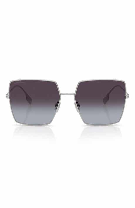 58mm Gradient Square Sunglasses