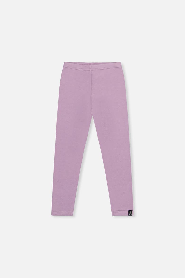 Rib Vertical Texture Elastic Waist Leggings, Main, color, Purple