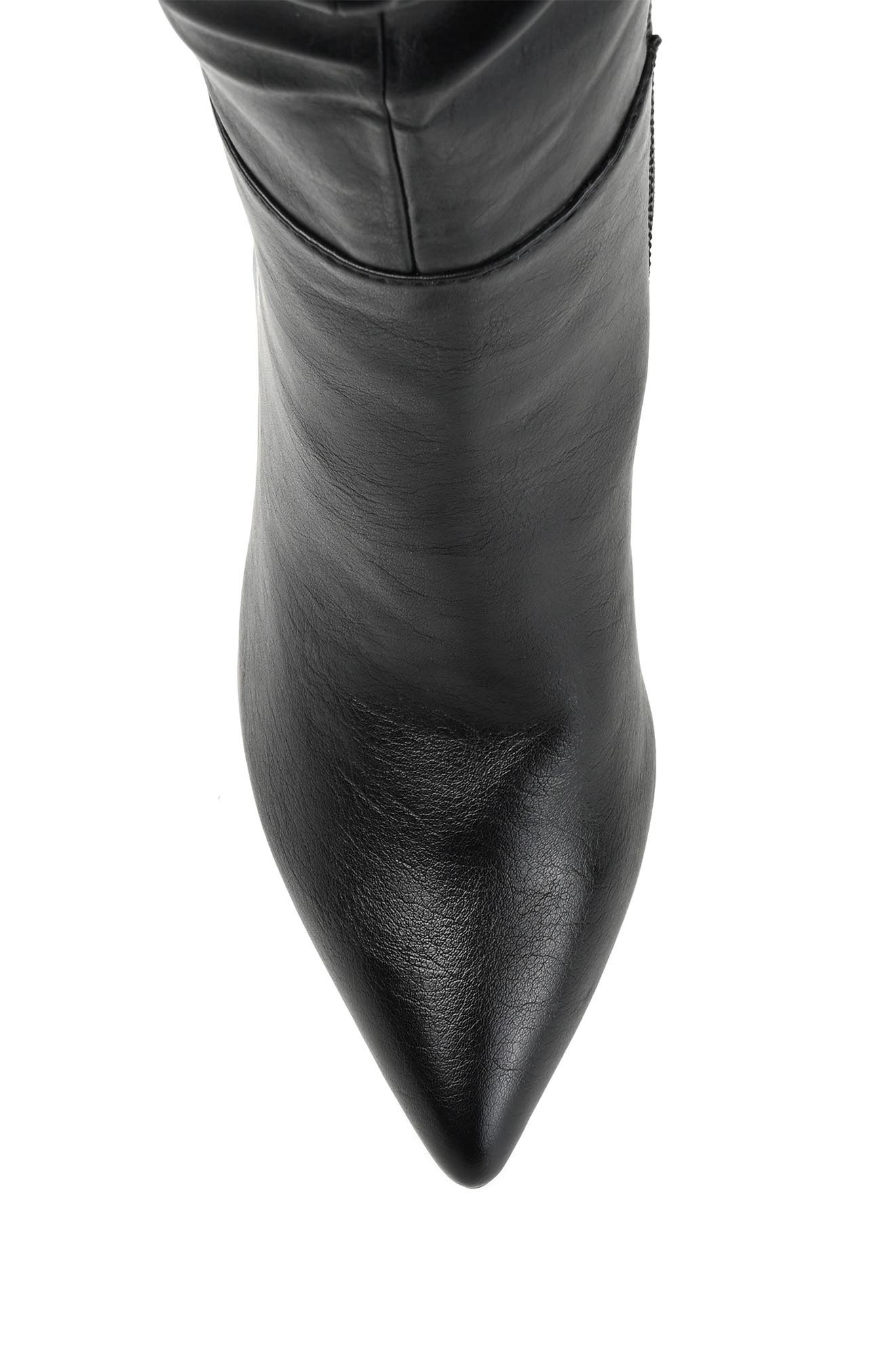 Journee Collection Sarie Ruched Shaft Pointed Toe Stiletto Boot - Extra Wide Calf, Alternate, color, 