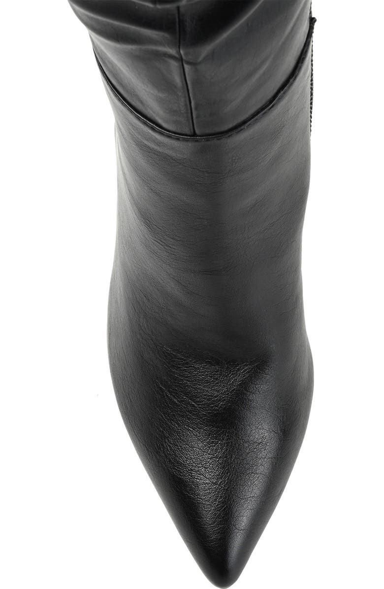 Journee Collection Sarie Ruched Shaft Pointed Toe Stiletto Boot - Extra Wide Calf, Alternate, color,