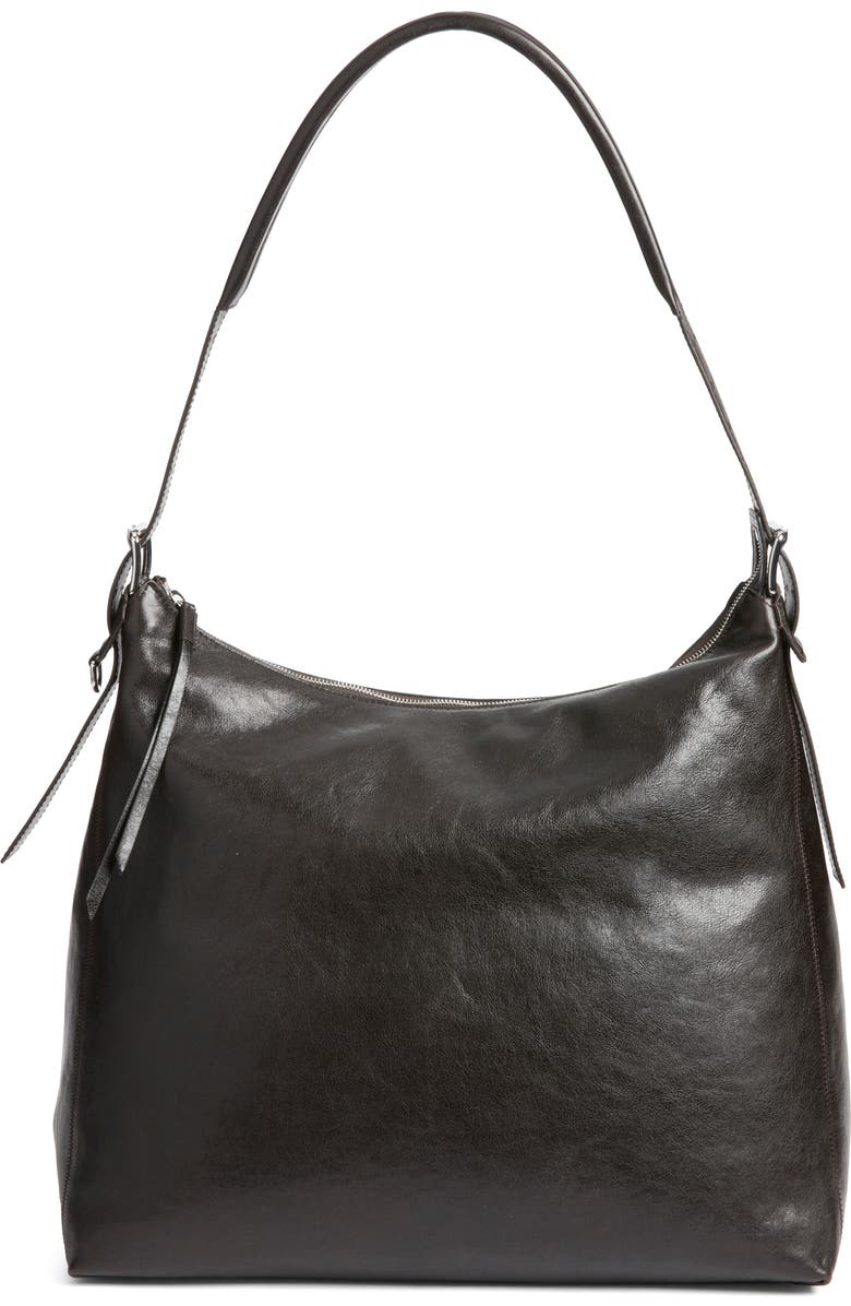 Lemaire Belted Hobo Bag, Main, color, Dark Chocolate