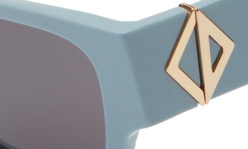 Dior Cd Diamond S5i 56mm Geometric Sunglasses In Blue