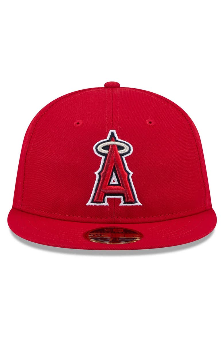 New Era Men's New Era Red Los Angeles Angels 2025 Jackie Robinson Day Retro Crown 59FIFTY Unstructured Fitted Hat, Alternate, color, Red