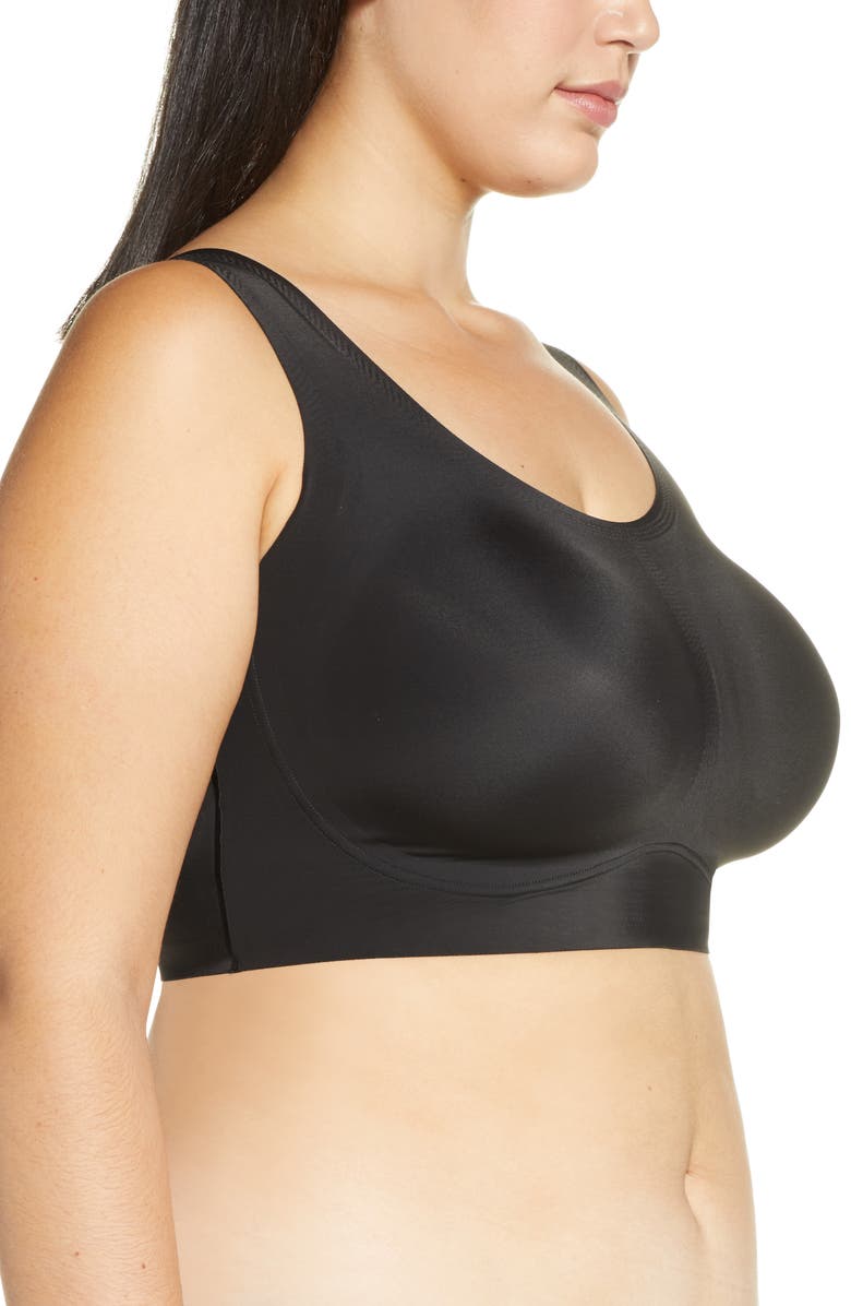 True & Co . True Body Lift + Scoop Neck Wireless Bra, Alternate, color, Black
