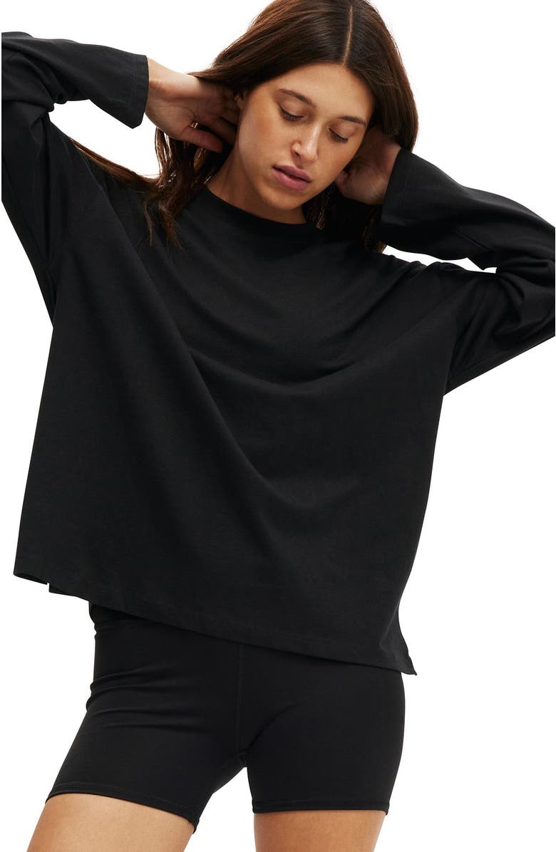 COTTON ON BODY Women's Active Long Sleeve Graphic Crew, Alternate, color, 