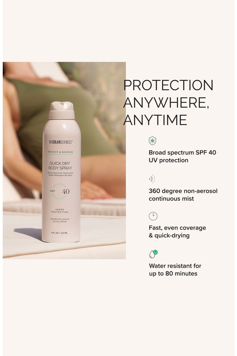 Quick Dry Body Spray SPF 40, Alternate, color, none