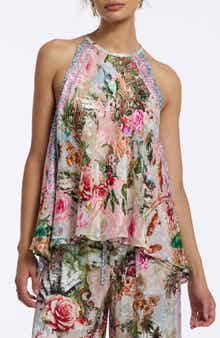 Pippa Floral Silk Blend Shell