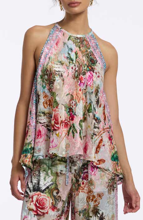 Pippa Floral Silk Blend Shell