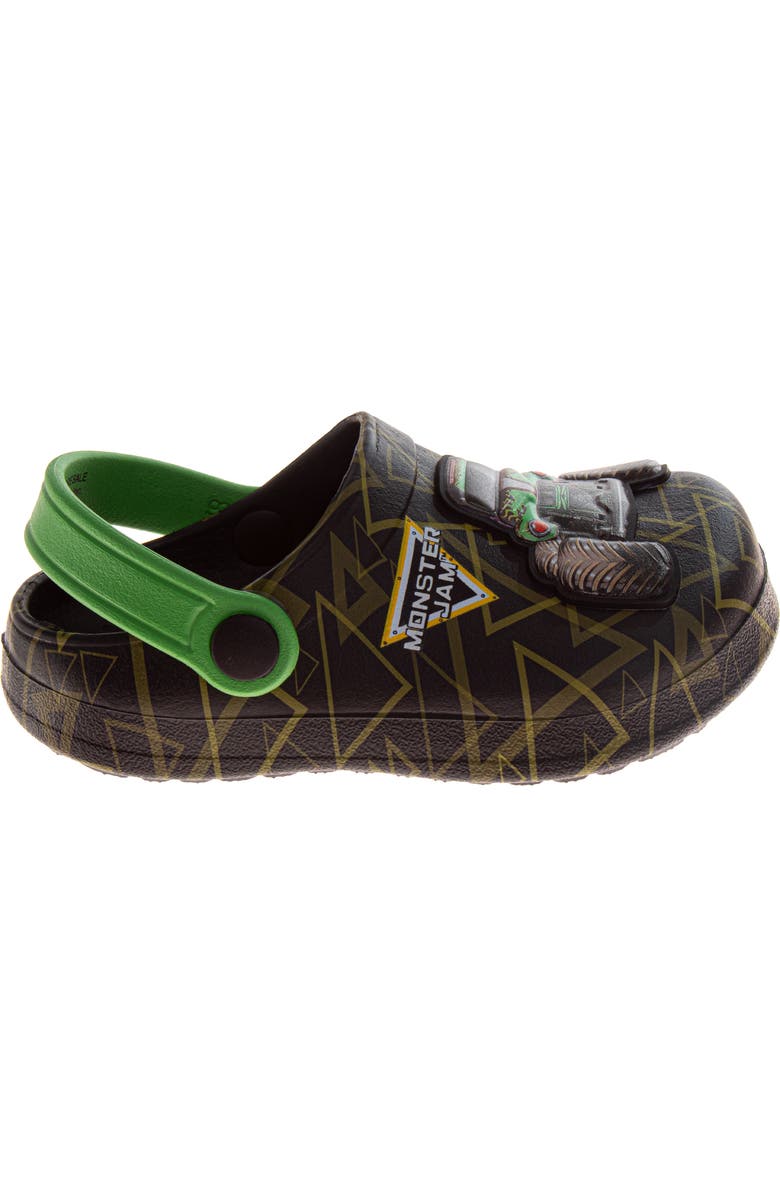 Monster Jam Monster Clogs, Alternate, color, Black Green