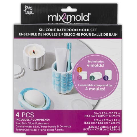 Mix2Mold Molds Value Set Bathroom 4Pc