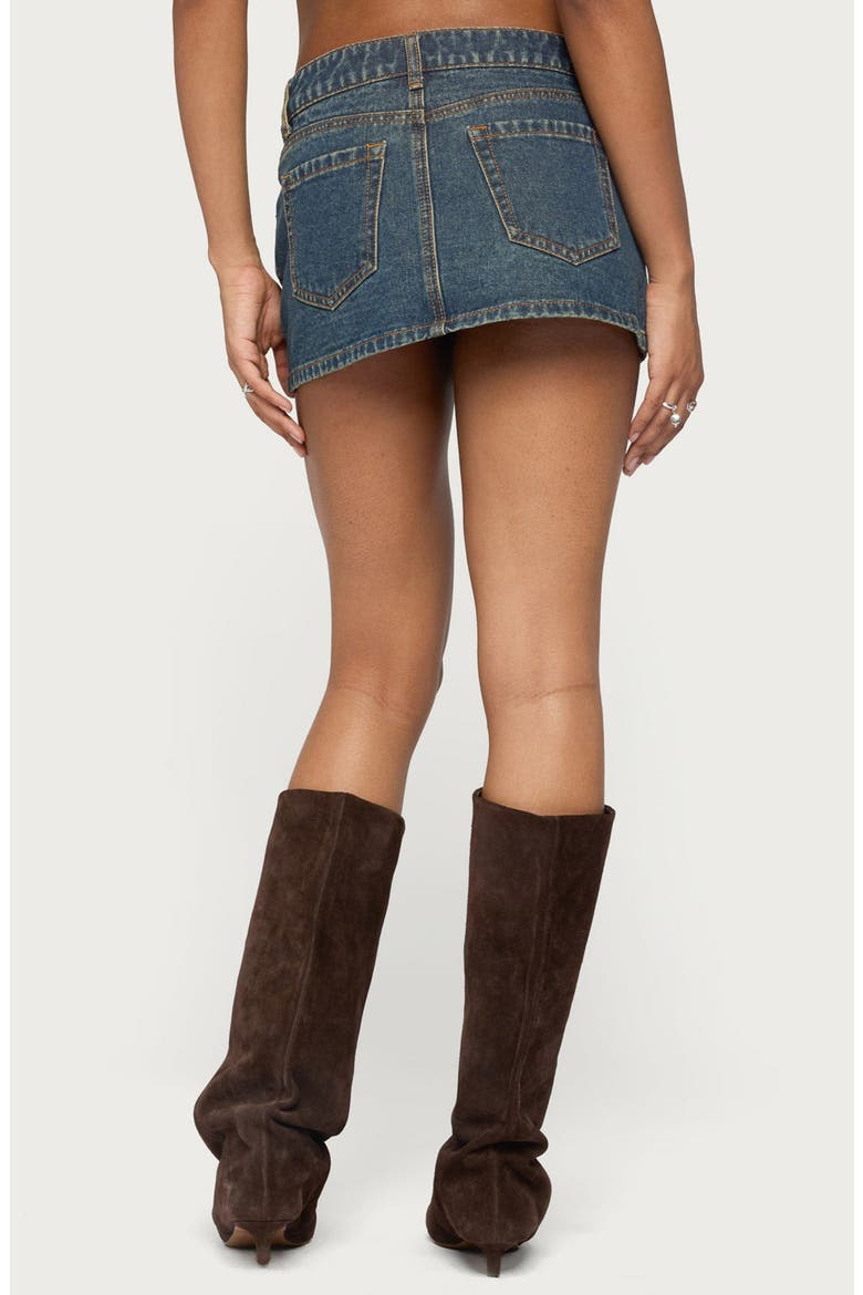 Dayla Low Rise Denim Micro Skort, Alternate, color, TWILIGHT-BLUE