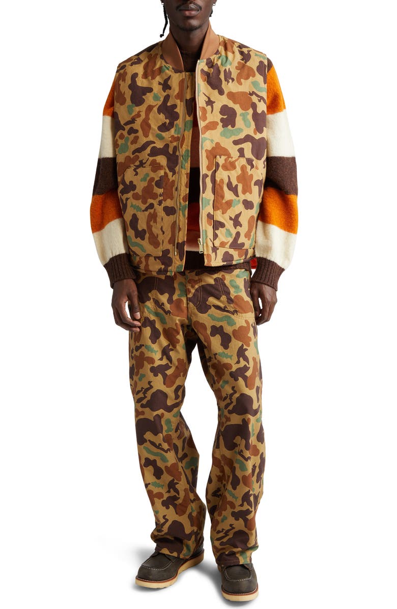 BEAMS Animal Camo Painter Pants, Alternate, color, 