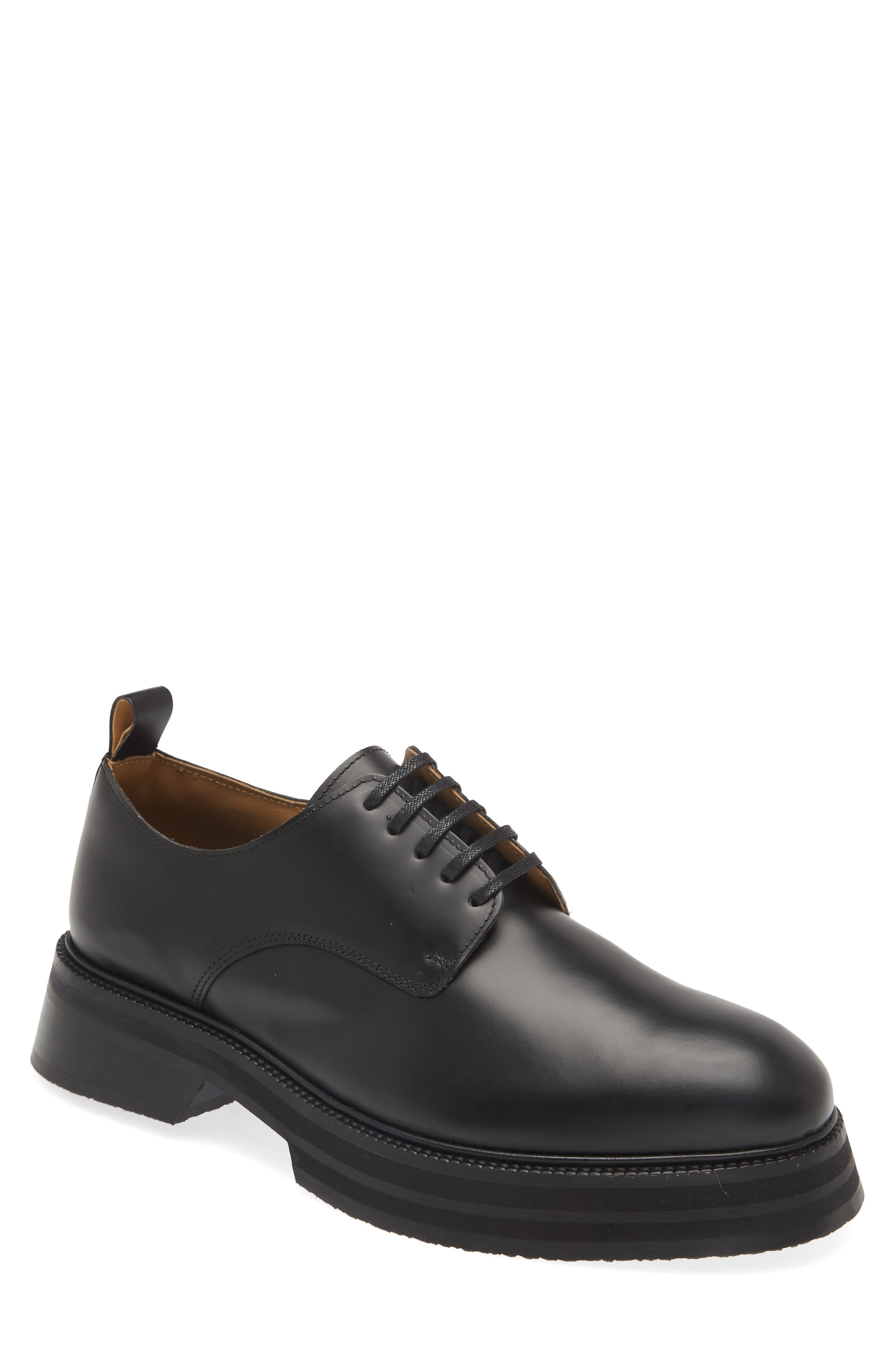 VINNY'S Officer Leather Derby, Main, color, 