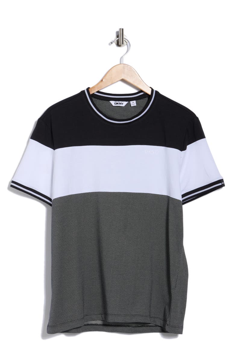 DKNY SPORTSWEAR Gates Colorblocked T-Shirt, Alternate, color, Black