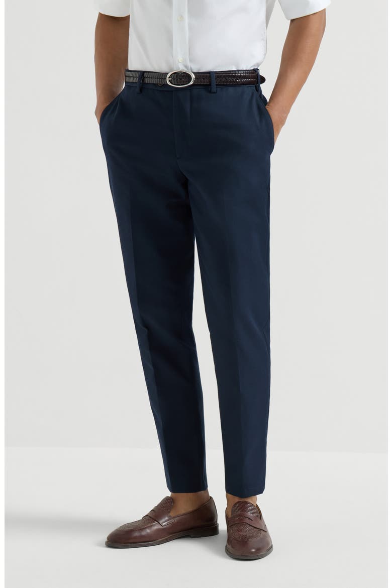 Gabardine trousers, Main, color, Blue