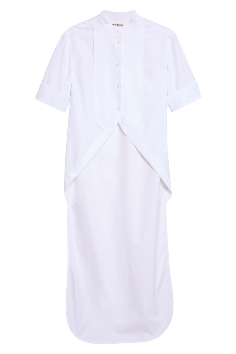 Cotton Bib Shirt, Main, color, WHITE
